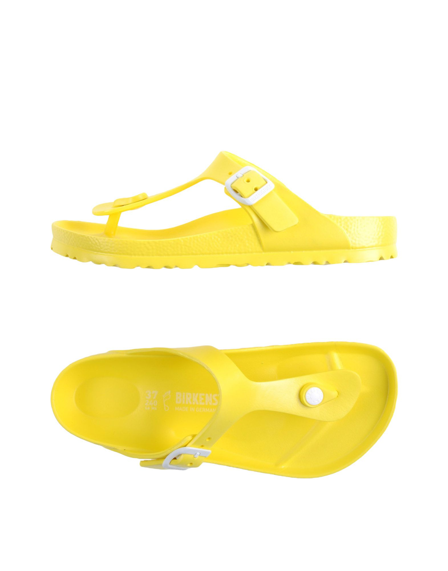 yellow thong heels