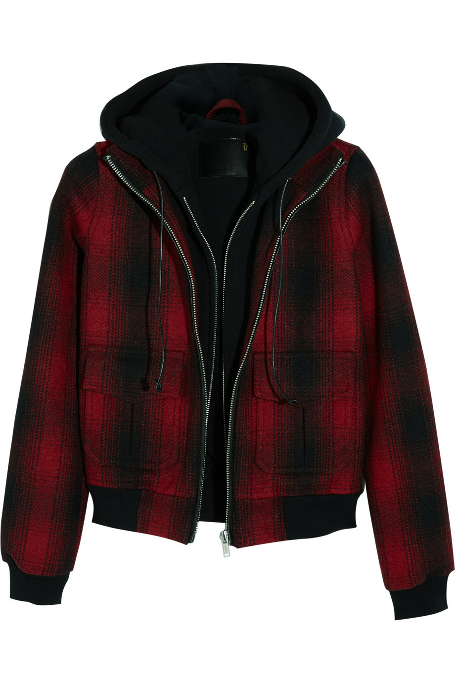 plaid bomber jacket womens