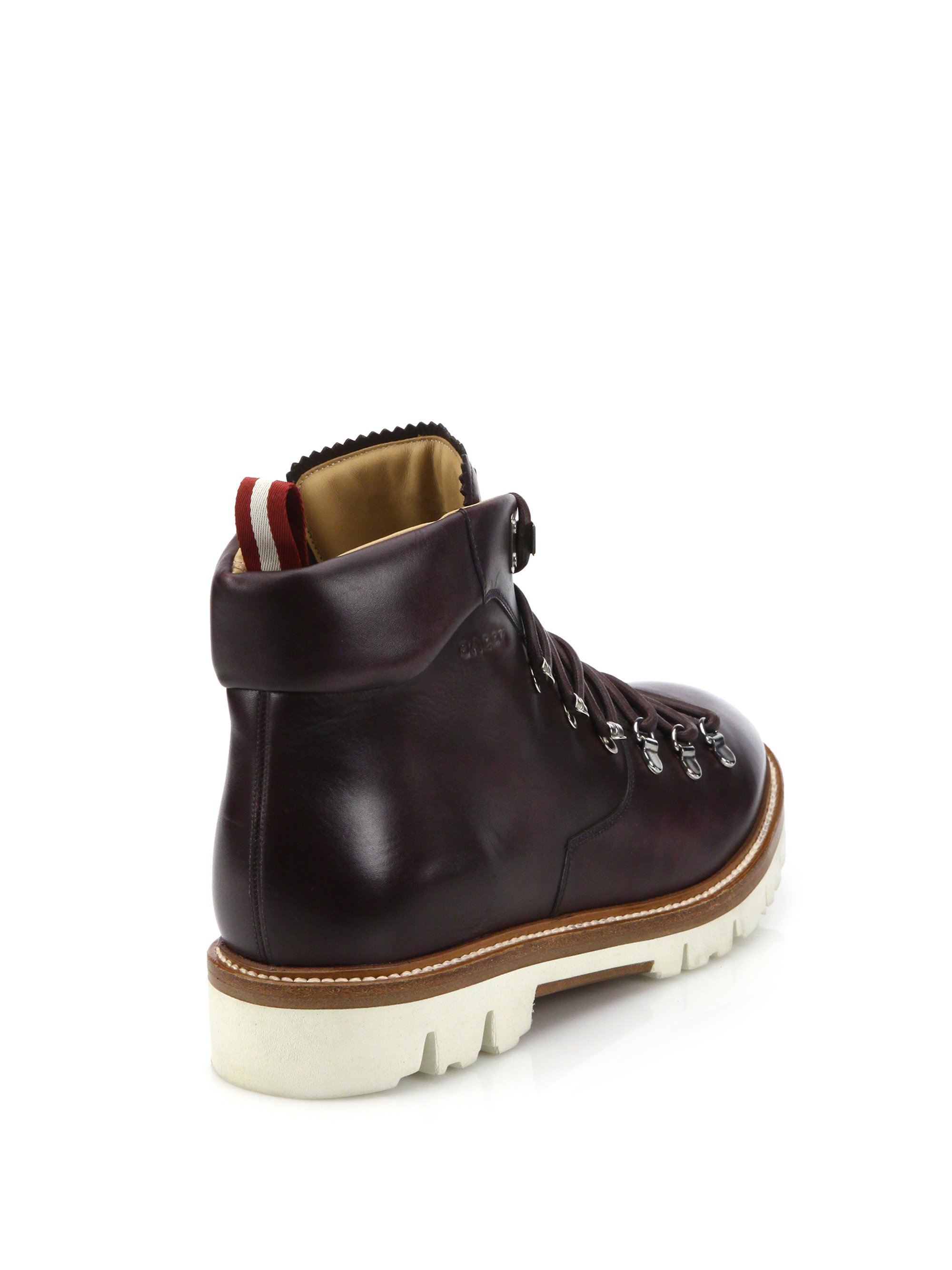 Lyst - Bally J. Cole For Leather Hiking Boots in Red for Men