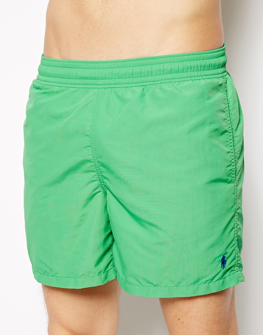 green ralph lauren swim shorts