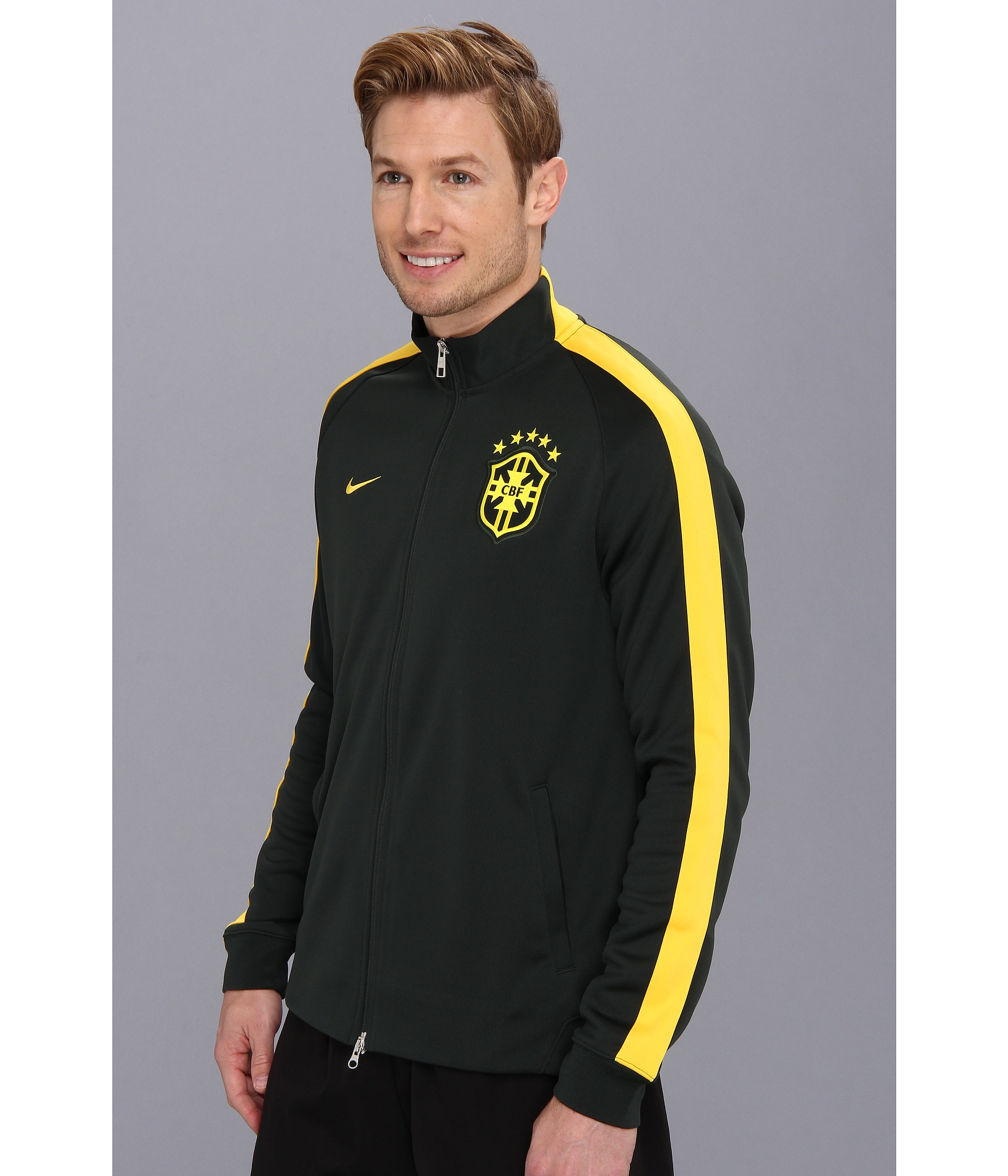 Download Nike N98 Brazil Authentic Track Jacket in Yellow for Men ...