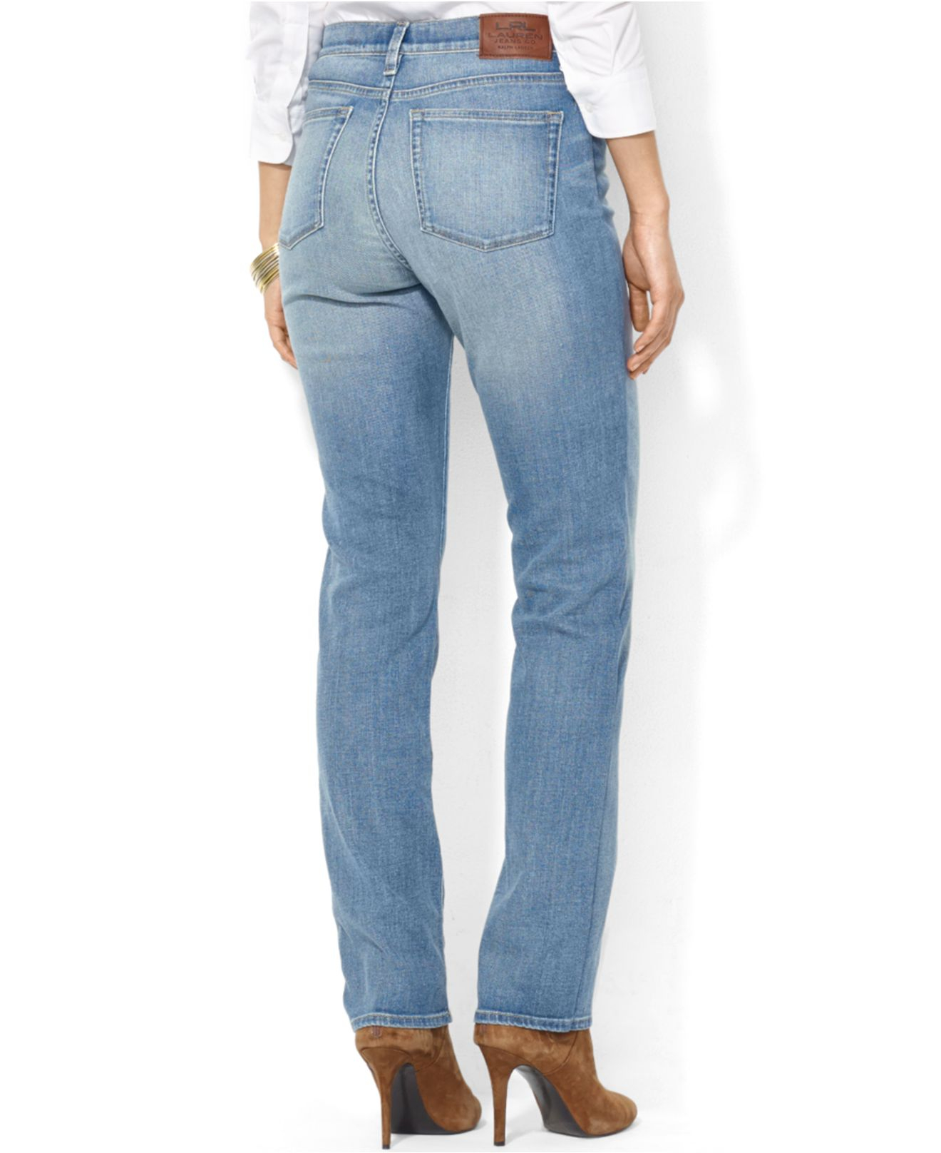 Lauren by Ralph Lauren Lauren Jeans Co. Classic Straight-Leg Jeans in Blue  | Lyst