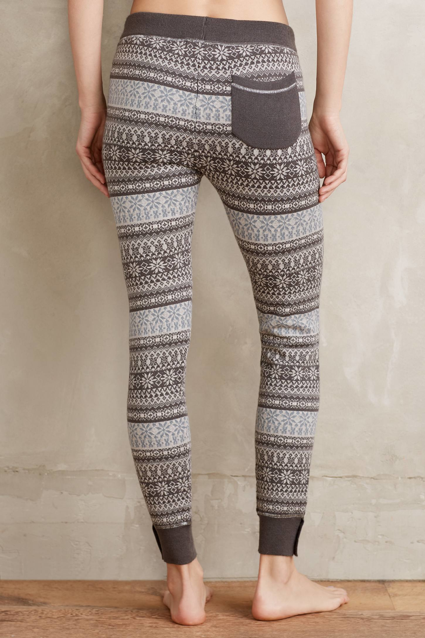 Saturday/sunday Fairisle Sweater Leggings in Gray | Lyst