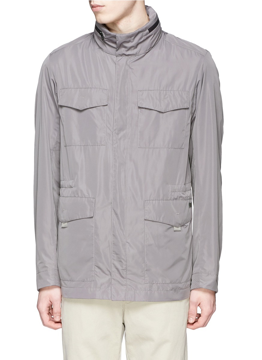 Armani Packable M65 Field Jacket in Grey (Grey) for Men - Lyst