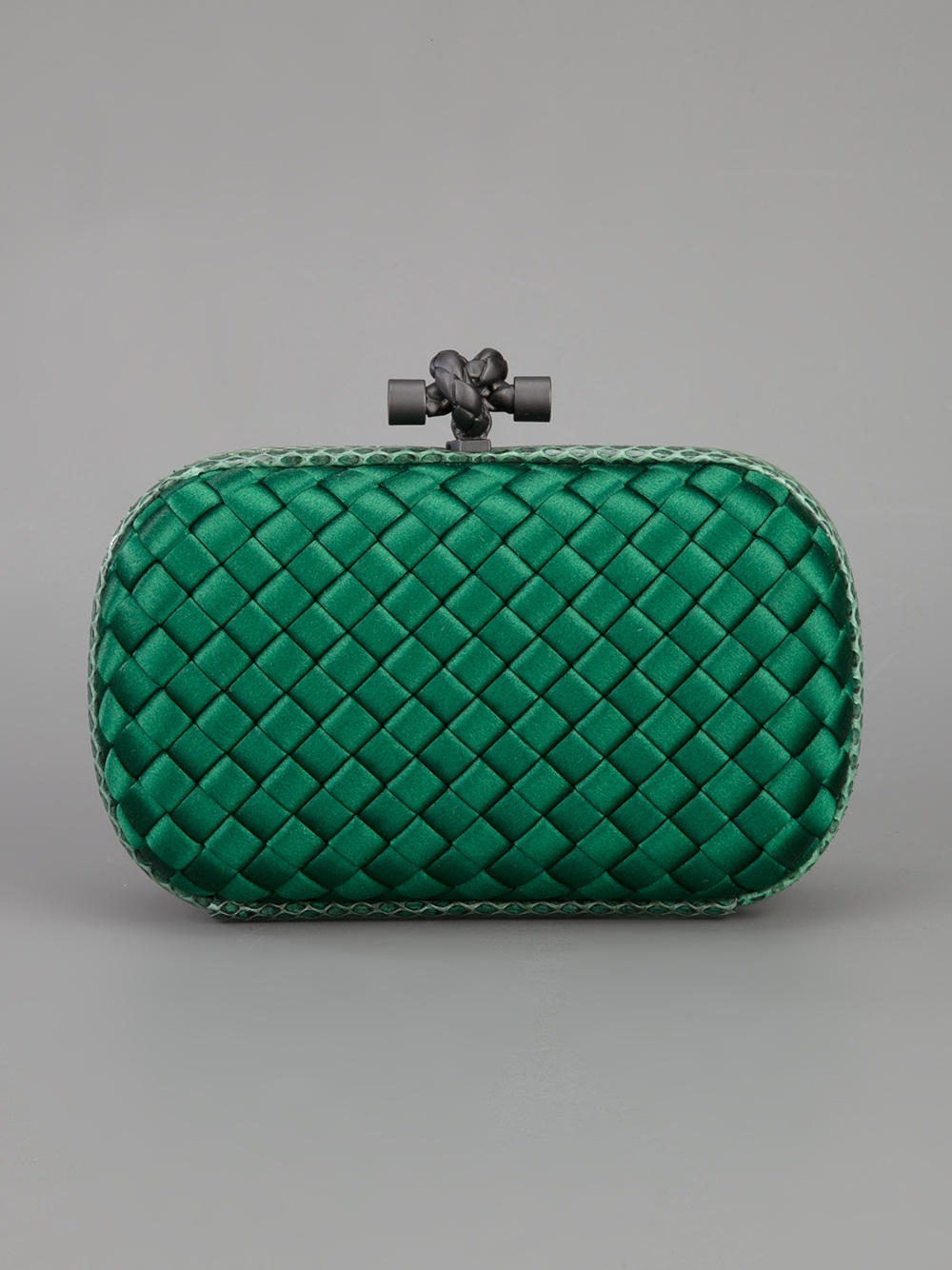 Bottega Woven Clutch Bag in Green Lyst