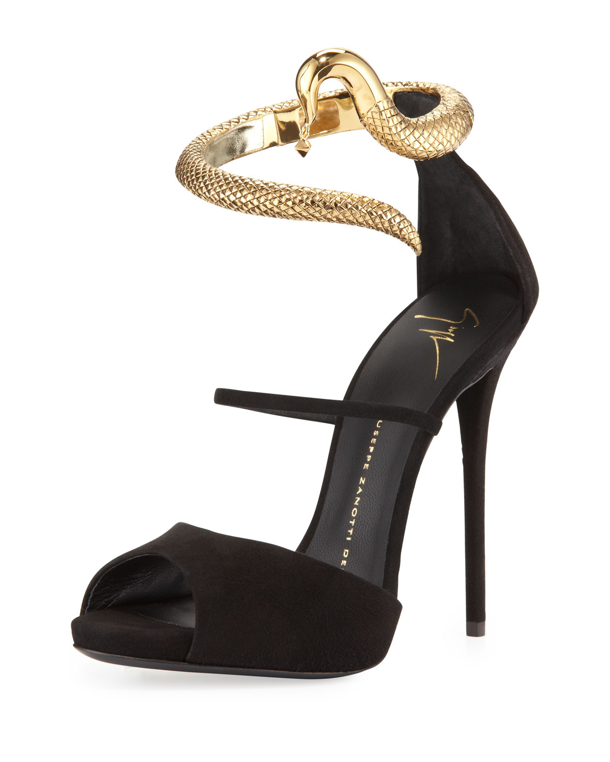black giuseppe heels