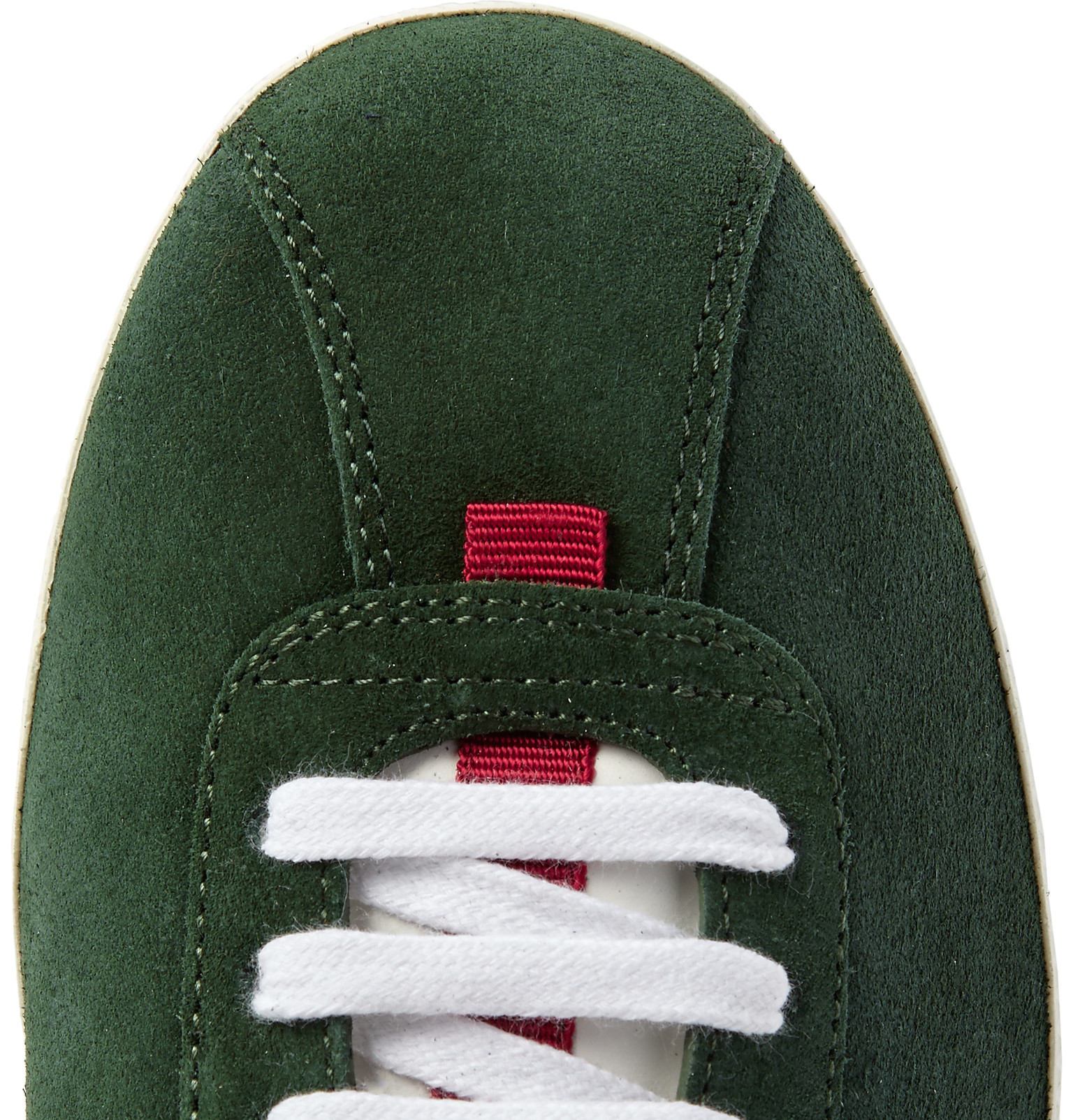 Gucci Suede Tennis Sneakers in Dark Green (Green) for Men