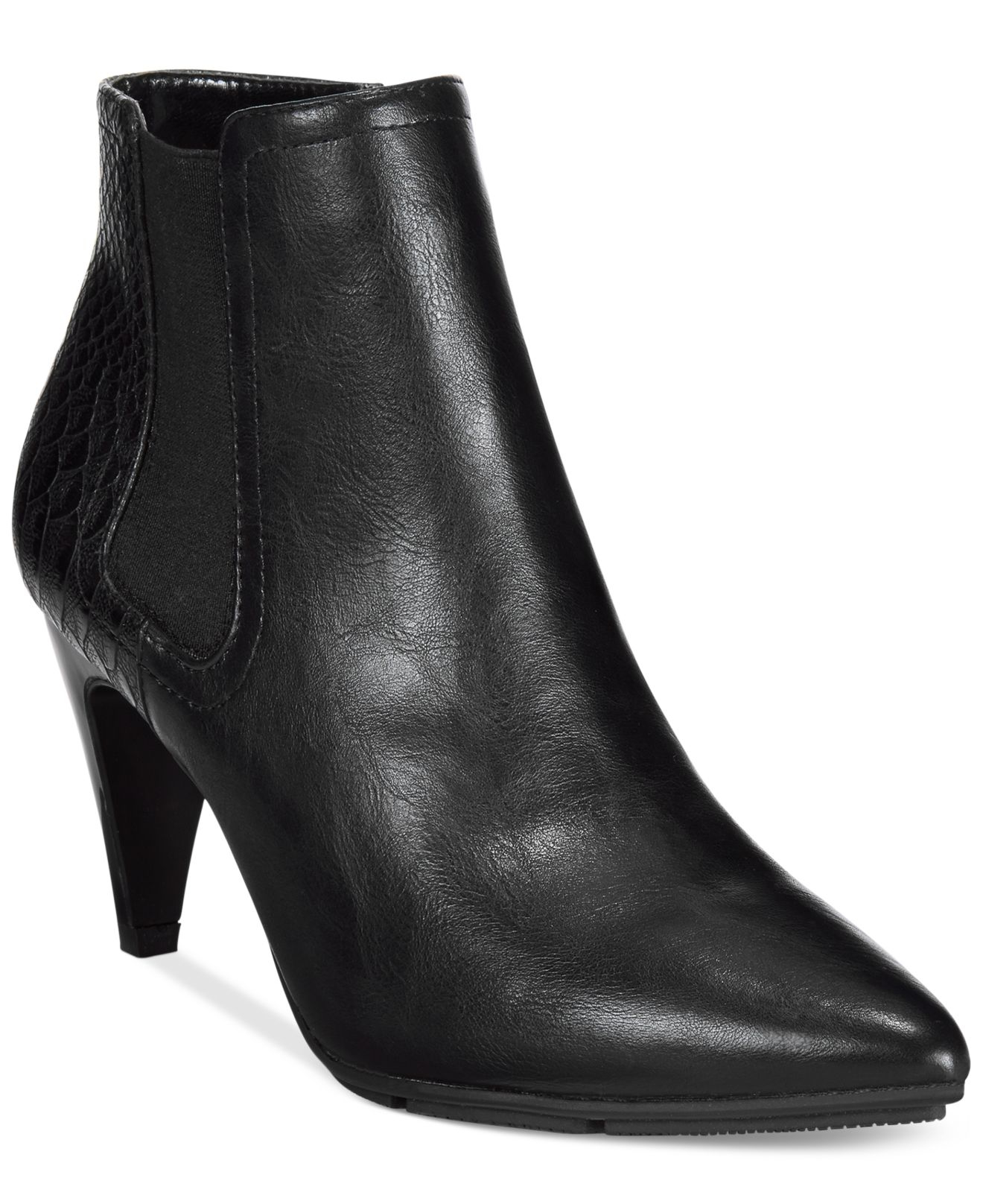 black dress and booties