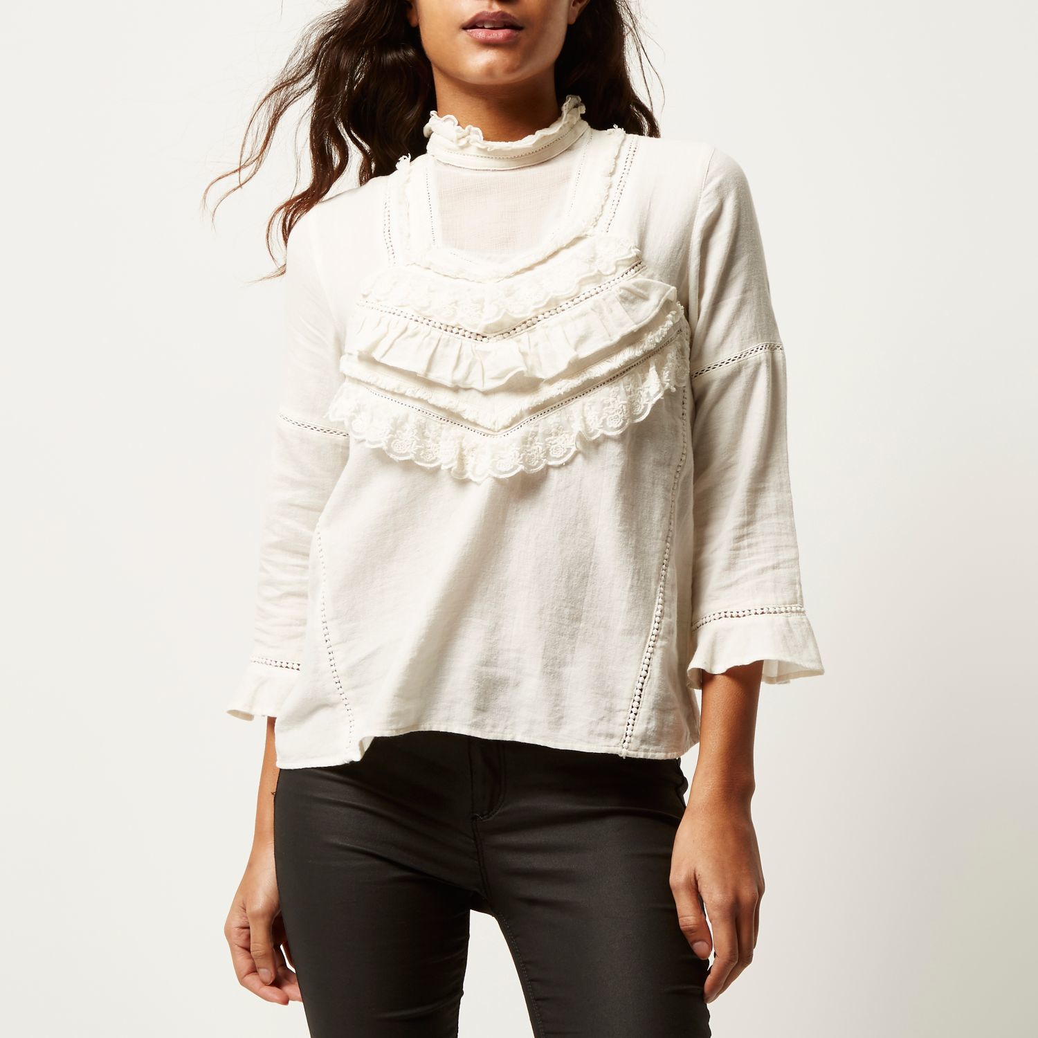 frilly blouses river island