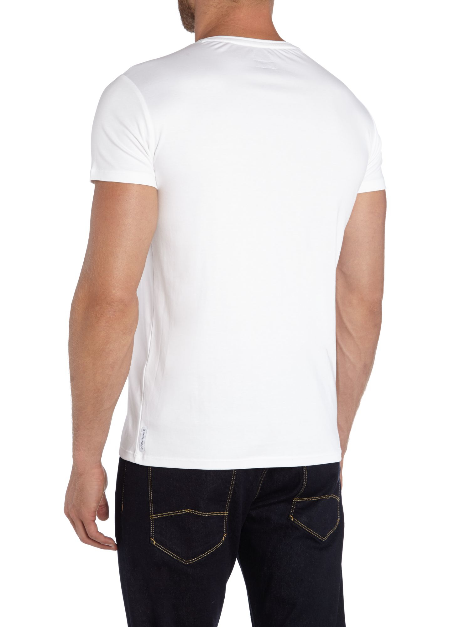 Lyst Armani Regular Fit Eagle Logo Print T Shirt lyst armani regular fit eagle logo print t shirt