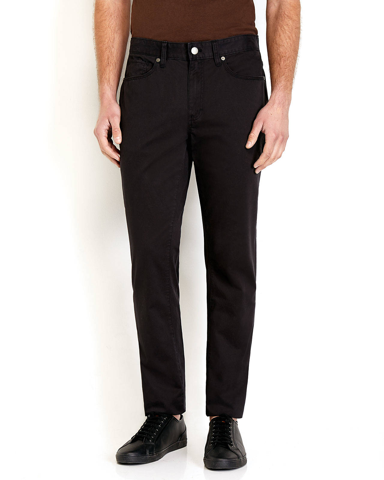Weatherproof Canvas Five-Pocket Twill Pants in Black for Men | Lyst