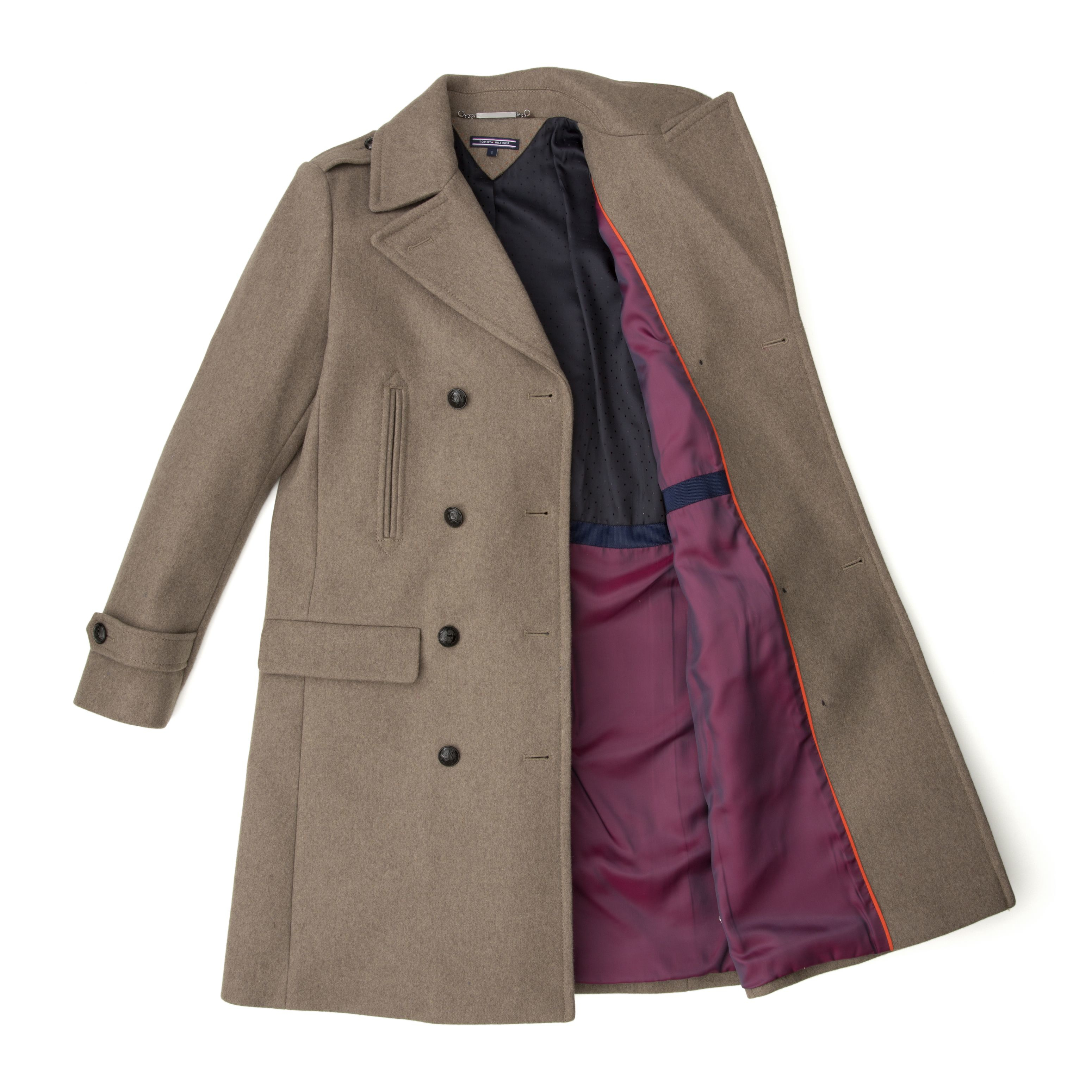Tommy Hilfiger Women S Double Ted Trench Coat Free Shipping Tommy Hilfiger Women S On Front Trench Coat