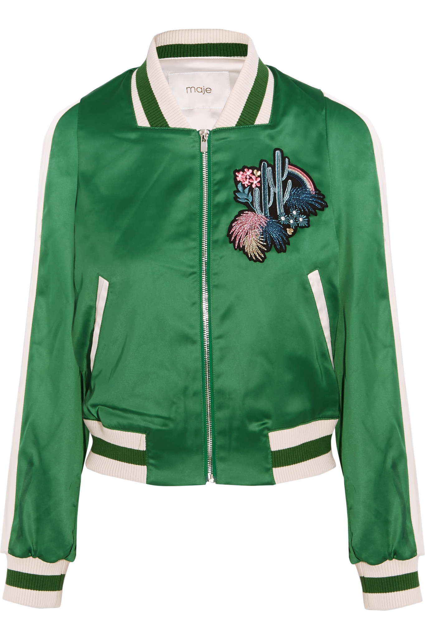 emerald green bomber