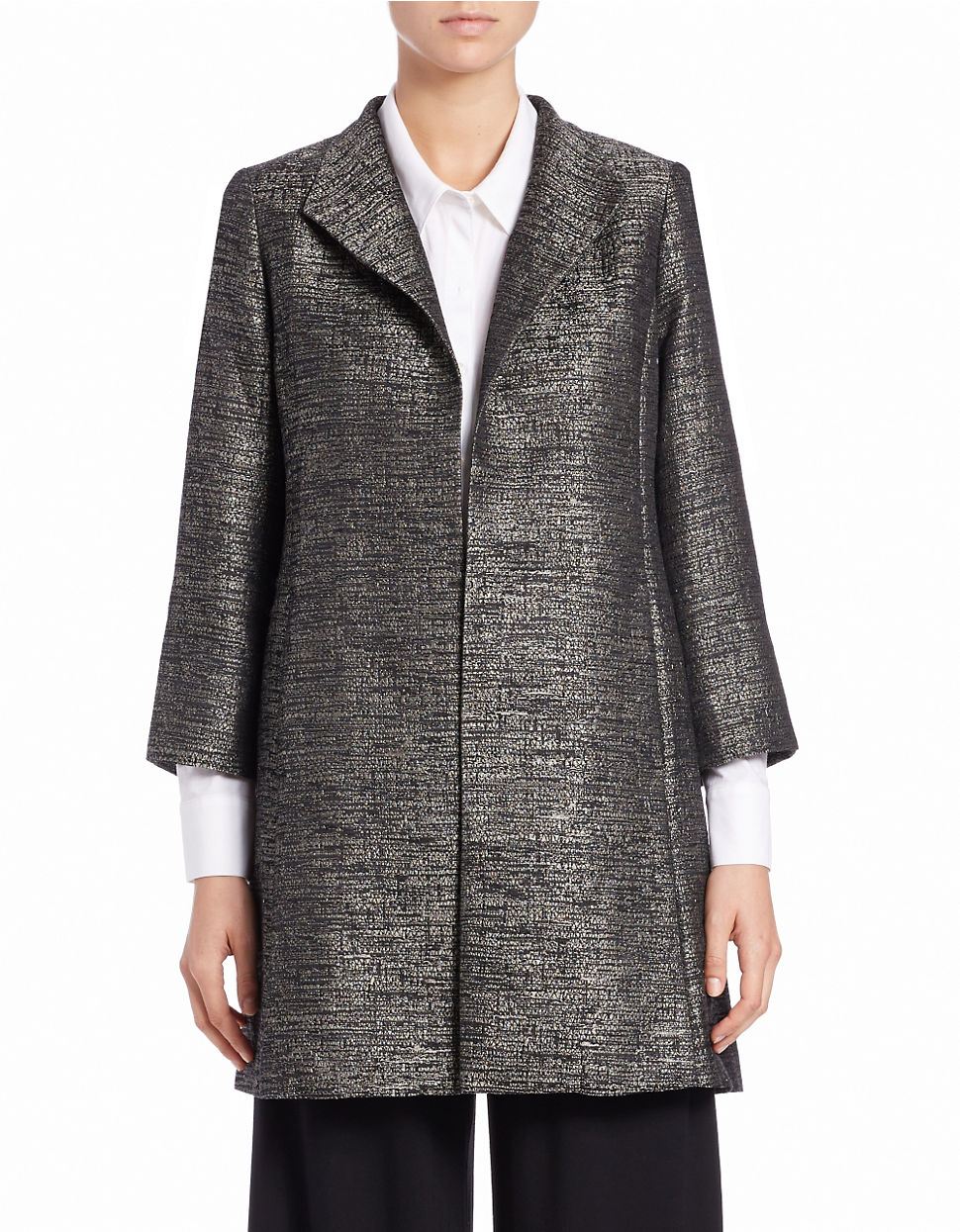 eileen fisher jacquard jacket