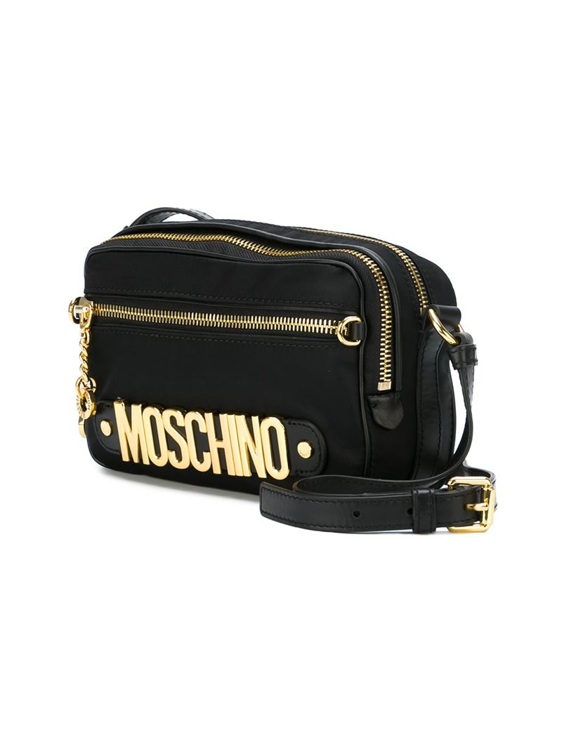 moschino black crossbody bag