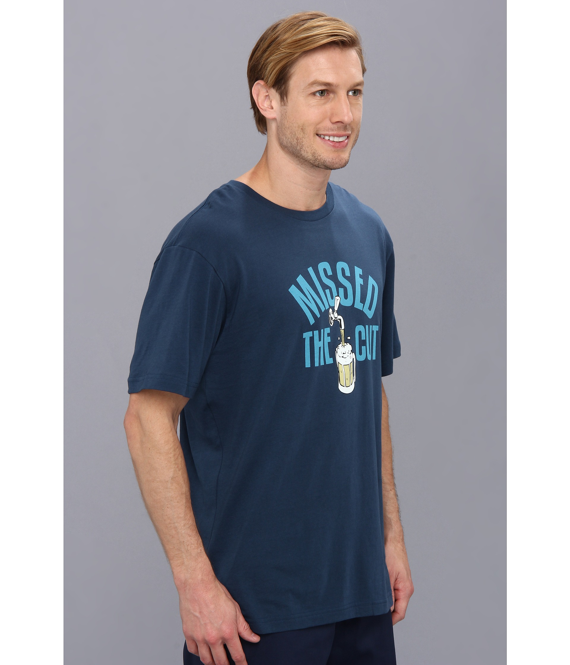 Travis Mathew Missed The Cut T Shirt in Dark Blue (Blue) for Men - Lyst