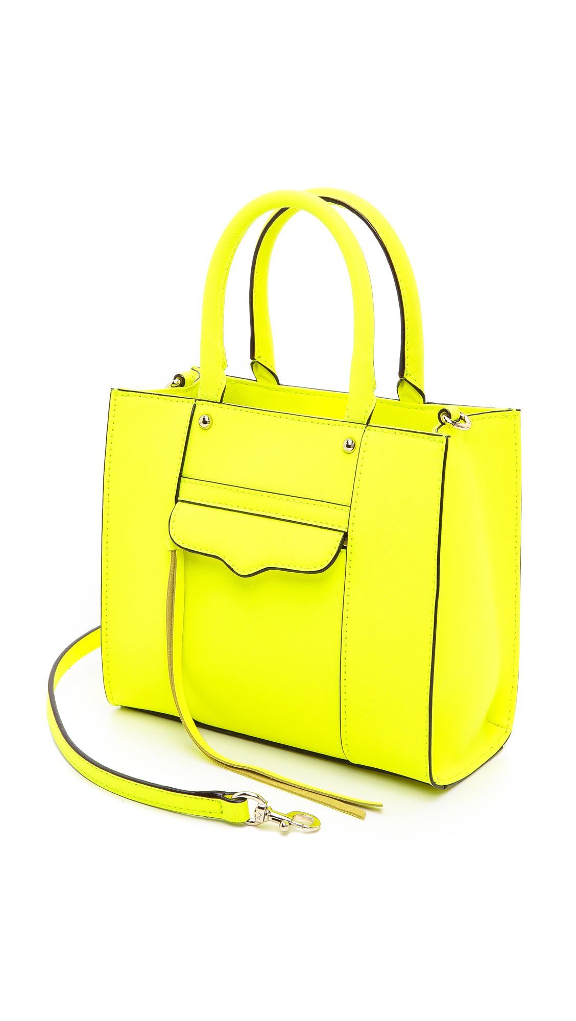 Rebecca minkoff neon yellow bag deals