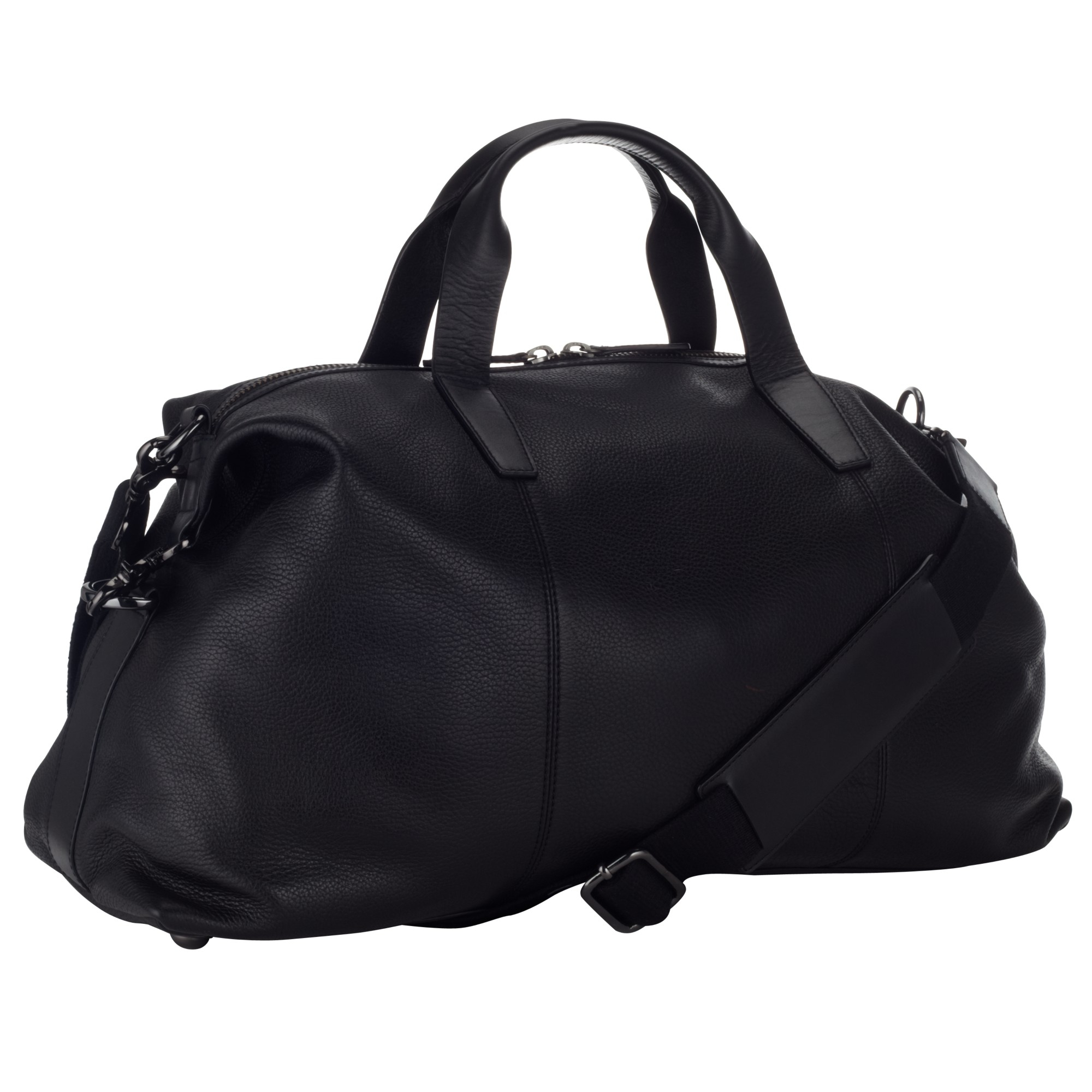 john lewis mens leather holdall