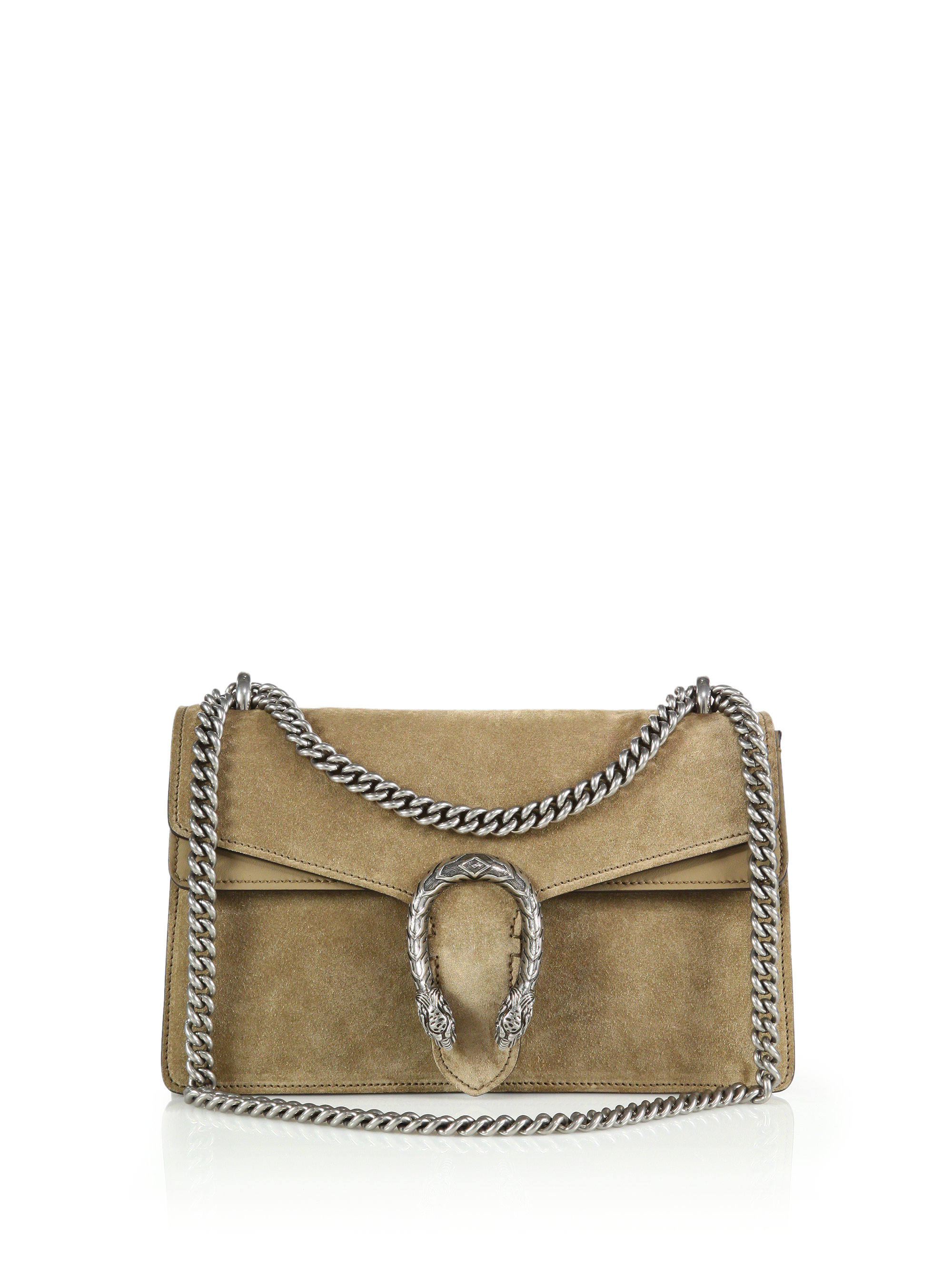 Gucci Dionysus Suede Shoulder Bag in Brown (taupe) | Lyst