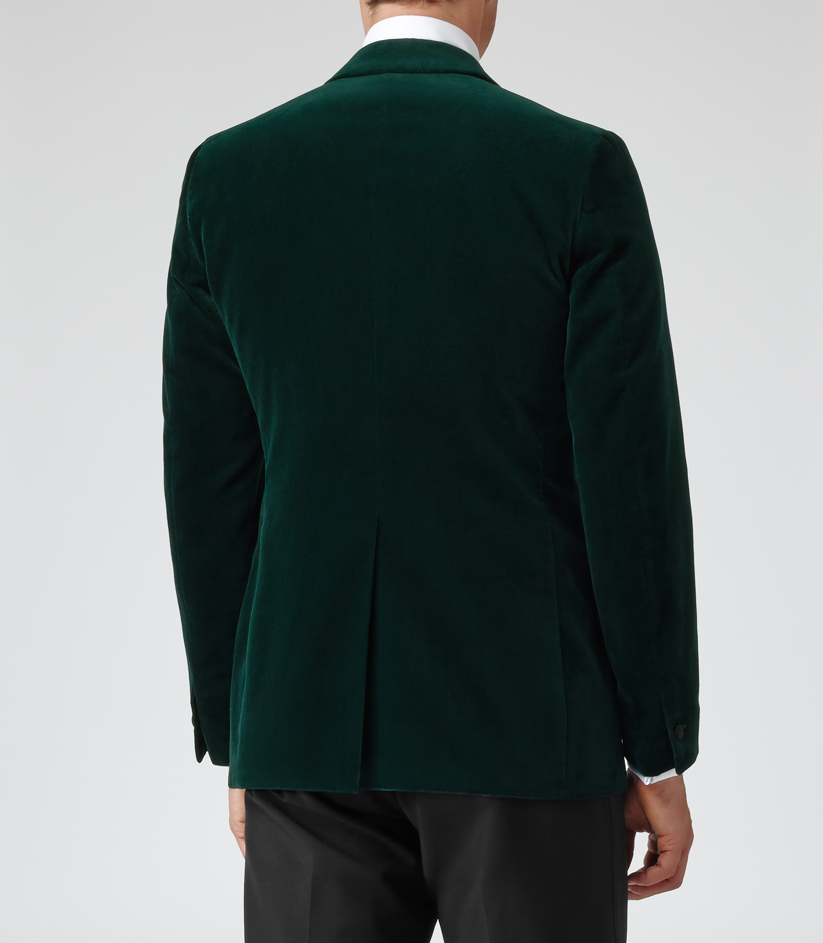 Reiss Jenson SlimFit Velvet Blazer in Dark Green (Green) for Men Lyst