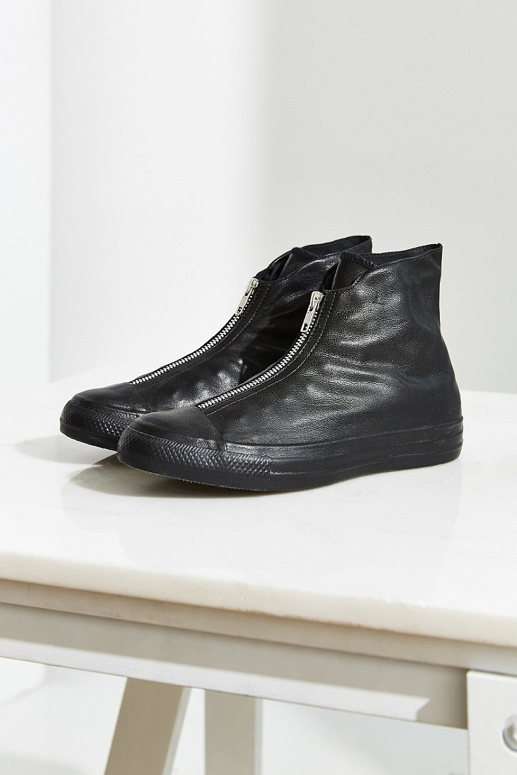 Converse Chuck Taylor Leather Shroud Sneaker in Black | Lyst