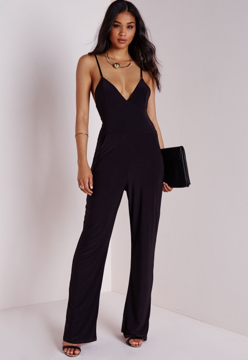missguided wide leg jumpsuit