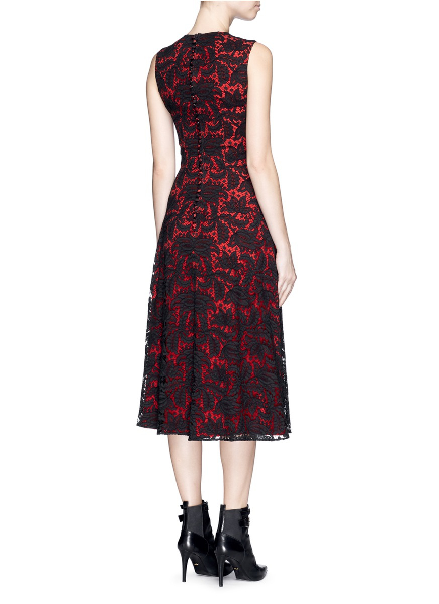 black color contrast dresses