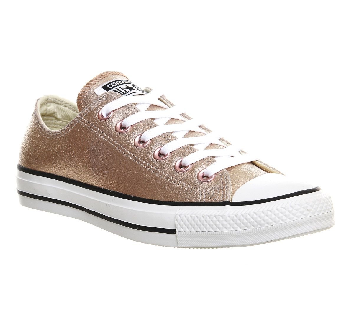 Converse All Star Low Leather in Pink | Lyst