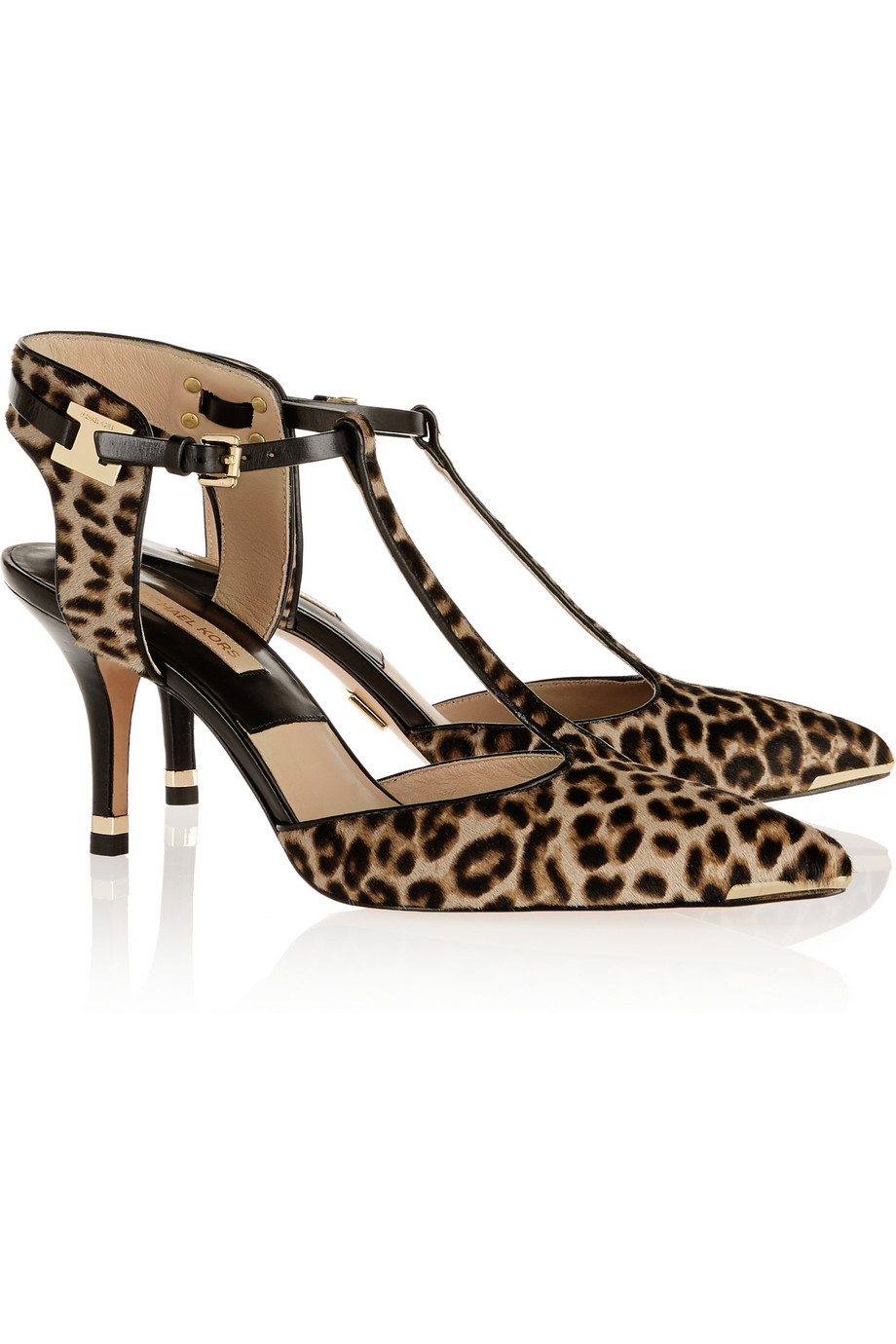 leopard print t bar shoes