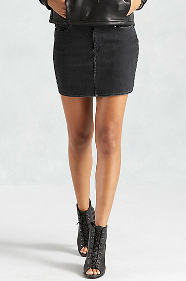 True Religion Joan Smalls Zip Waist Womens Mini Skirt in Black - Lyst