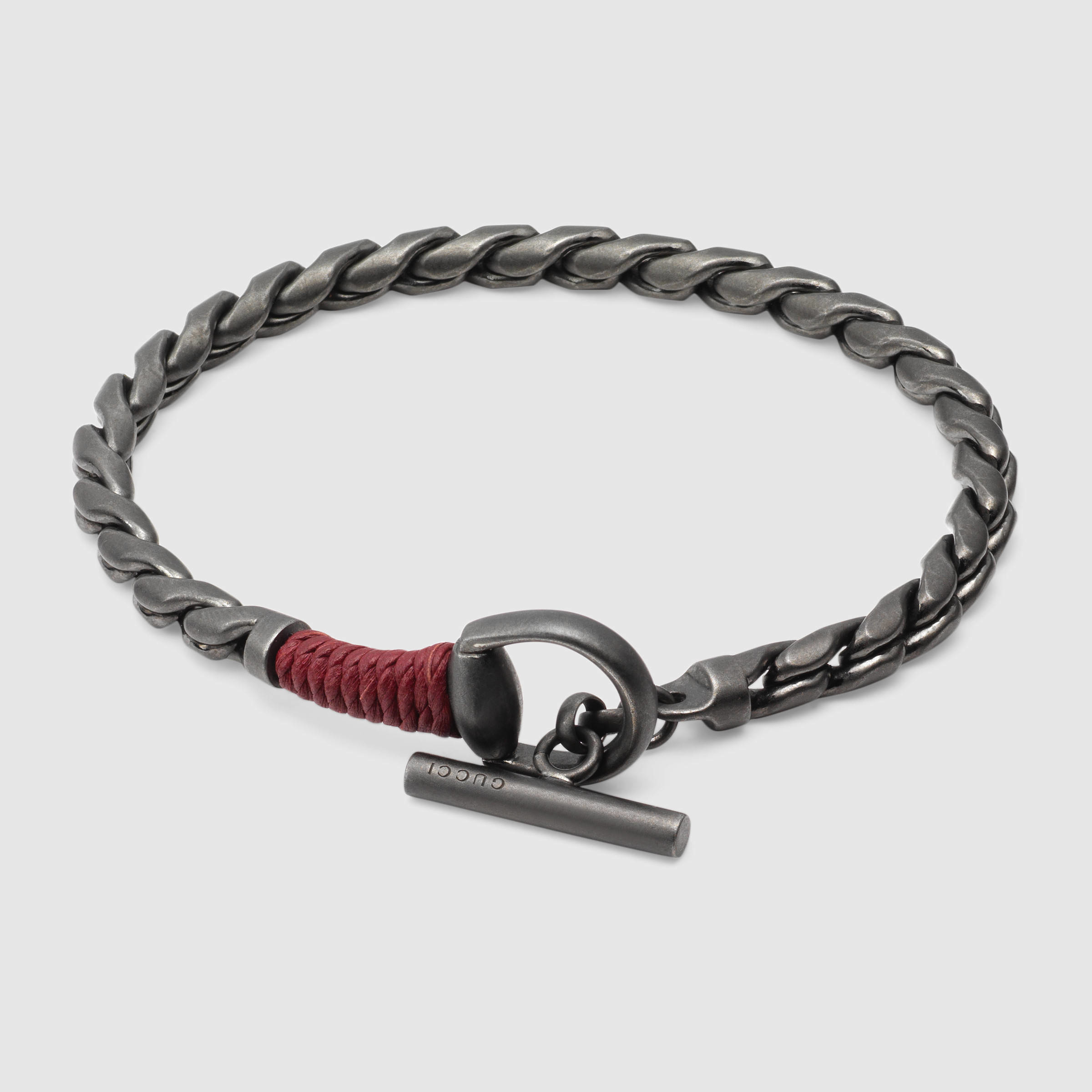 Gucci Horsebit Bracelet With Leather in 