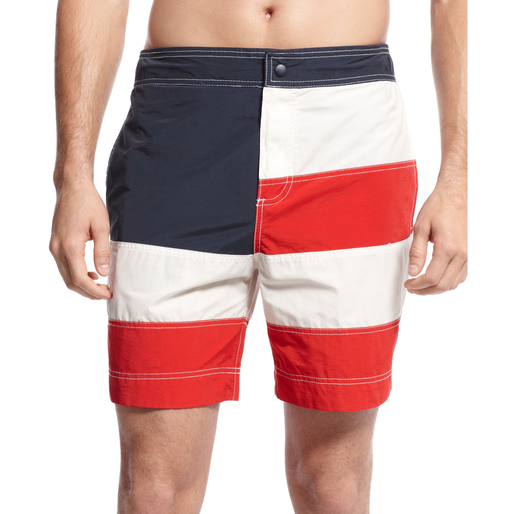 Tommy hilfiger Flag Swim Trunks in Blue for Men Lyst