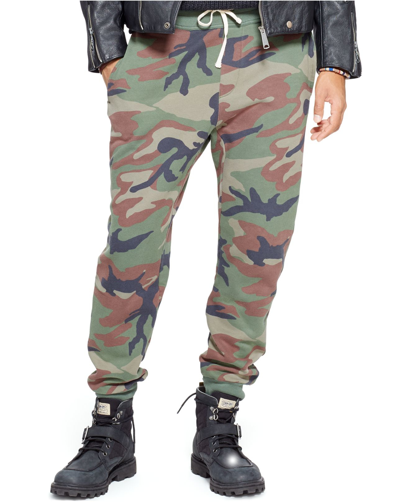 ralph lauren camo joggers mens