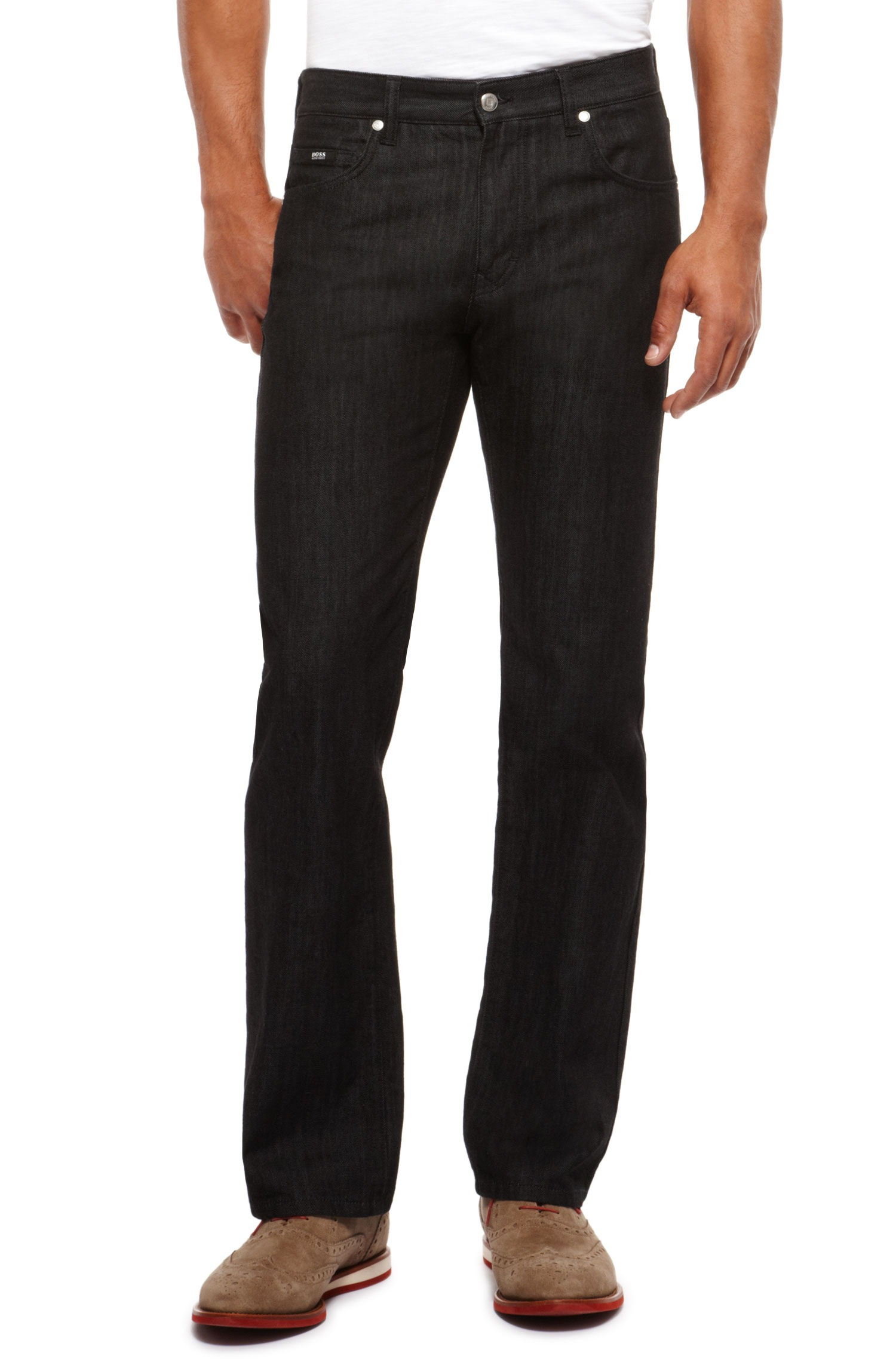 BOSS by HUGO BOSS Denim Kansas Jeans in Black for Men - Lyst