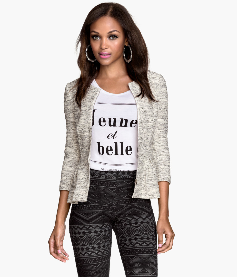peplum blazer h&m