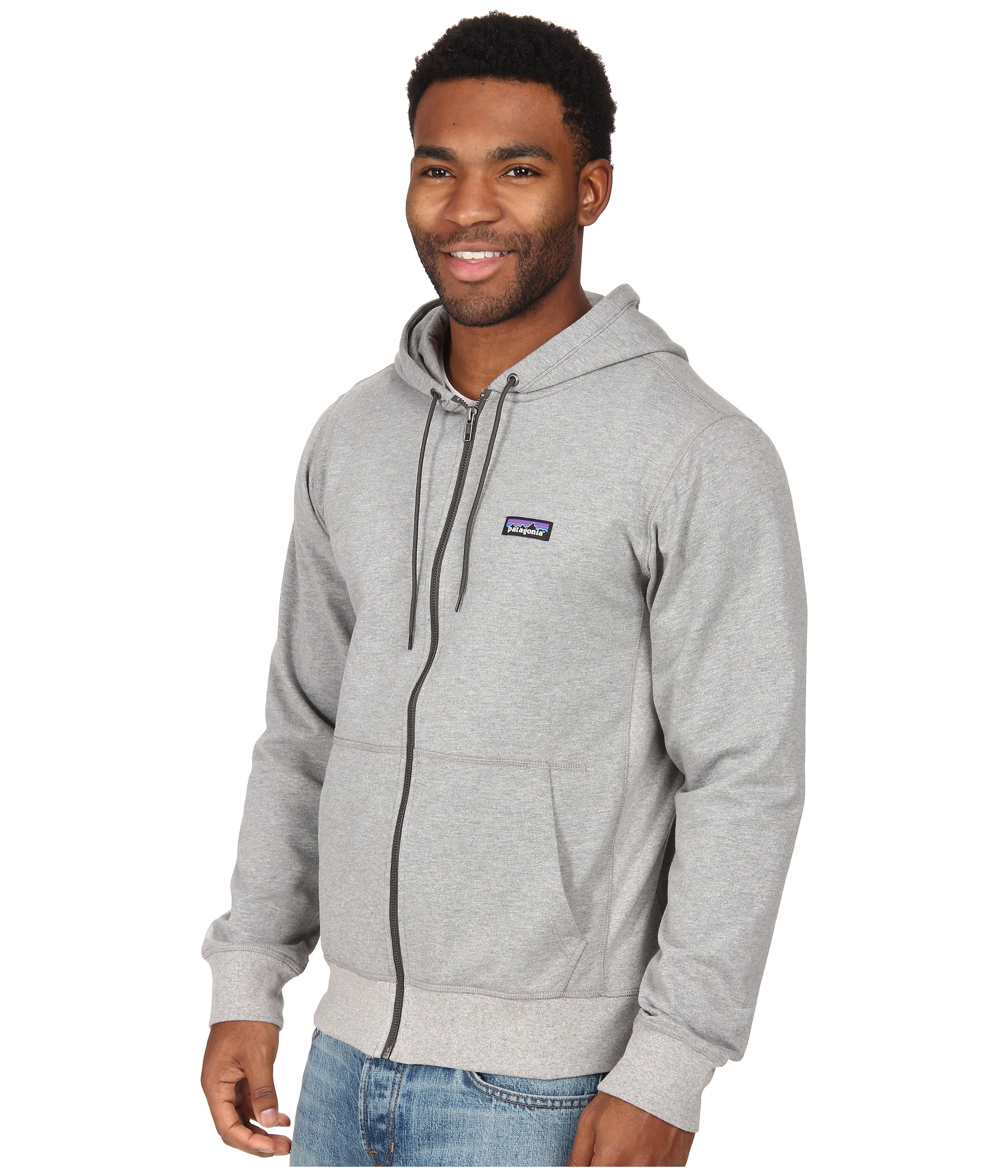 Patagonia Lightweight Full-Zip Hoodie in Gray for Men | Lyst