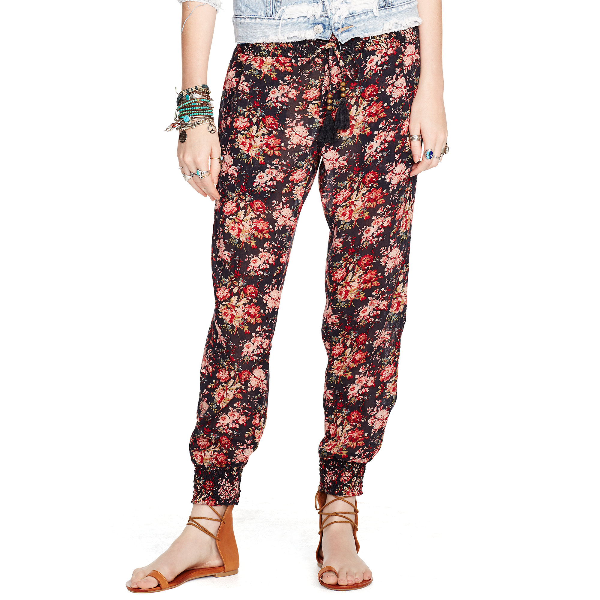 Lyst - Denim & supply ralph lauren Floral-print Soft Pants