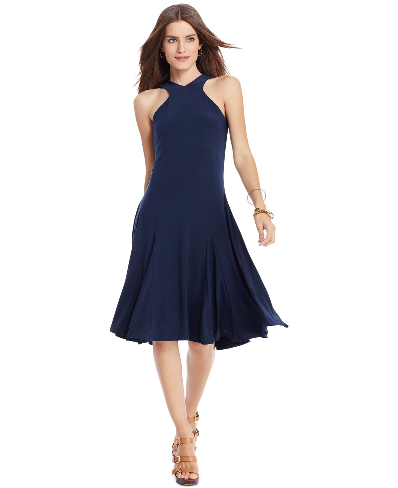 sleeveless halter dress