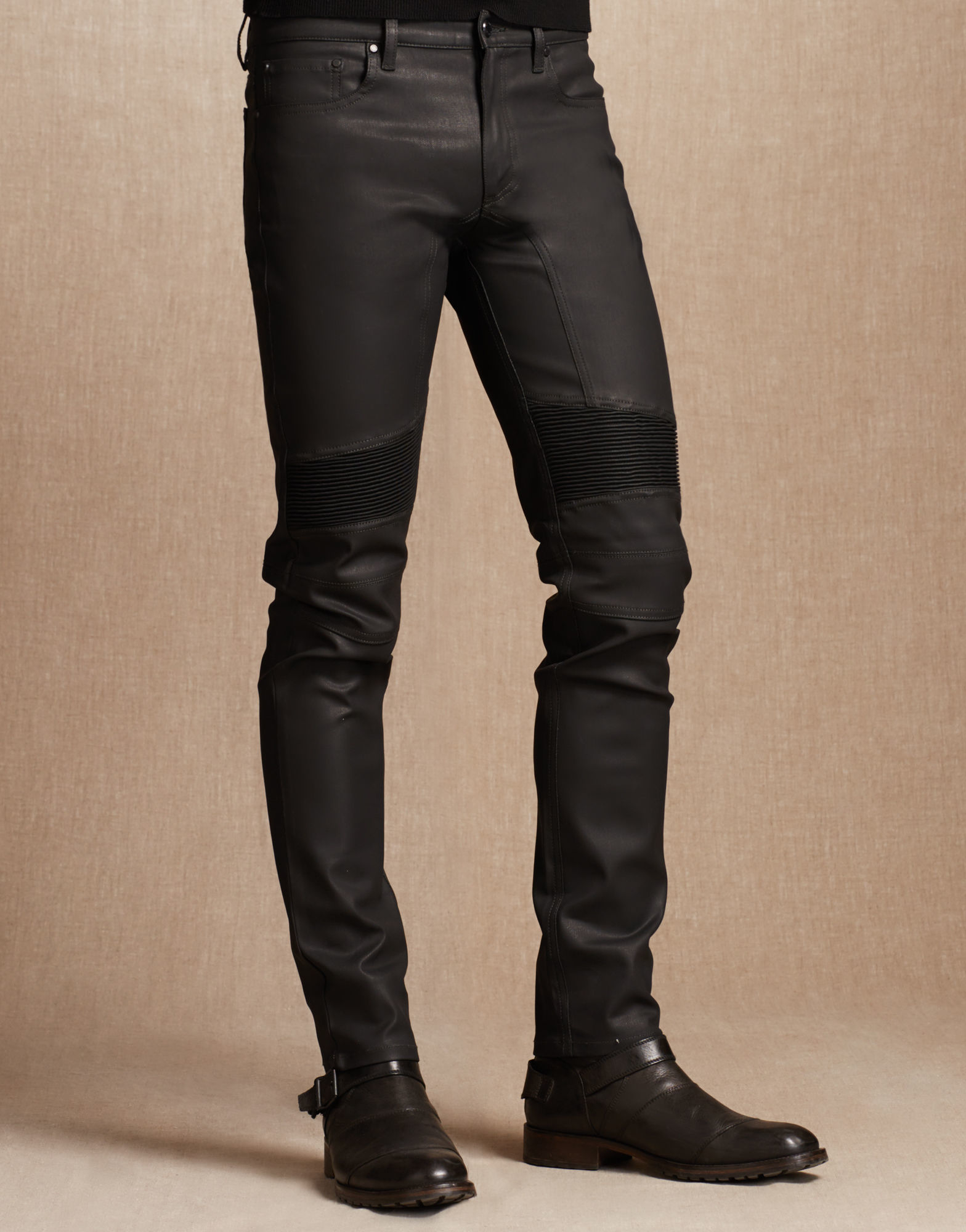 Belstaff Slim Fit Eastham Jeans In Black Resin Coated Stretch Denim for Men  | Lyst Canada
