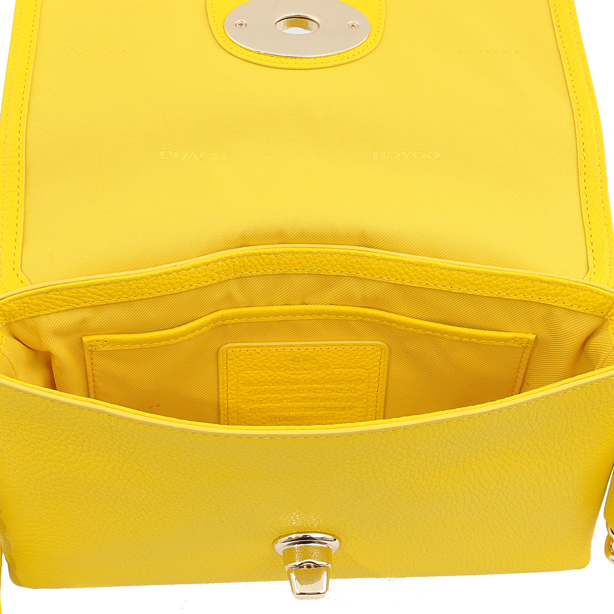 COACH Crosstown Crossbody Bag in Yellow Lyst