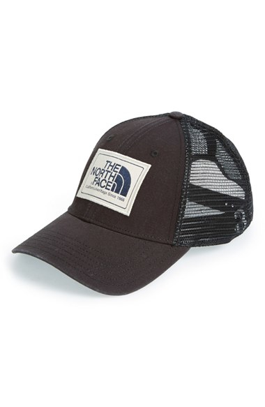 north face mudder trucker hat black