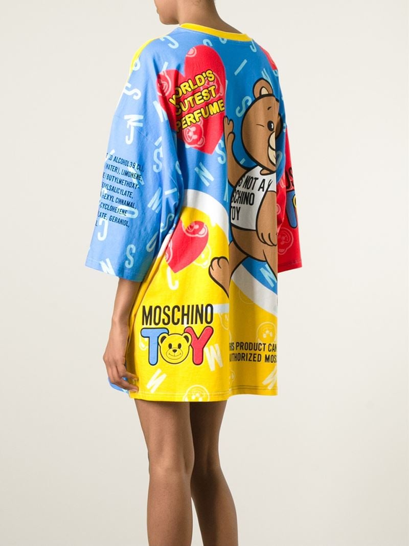 Moschino Teddy Bear Perfume T-shirt Dress | Lyst