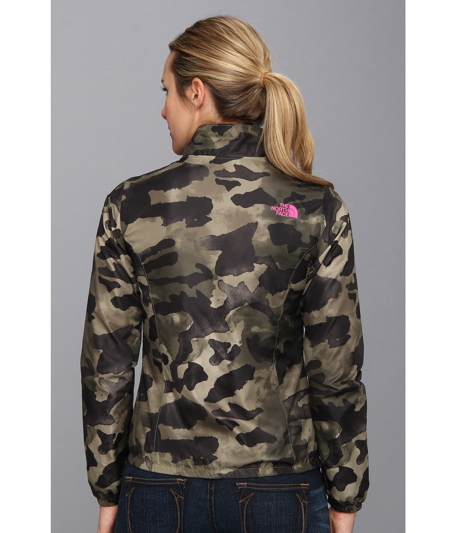 north face camo jacket womens