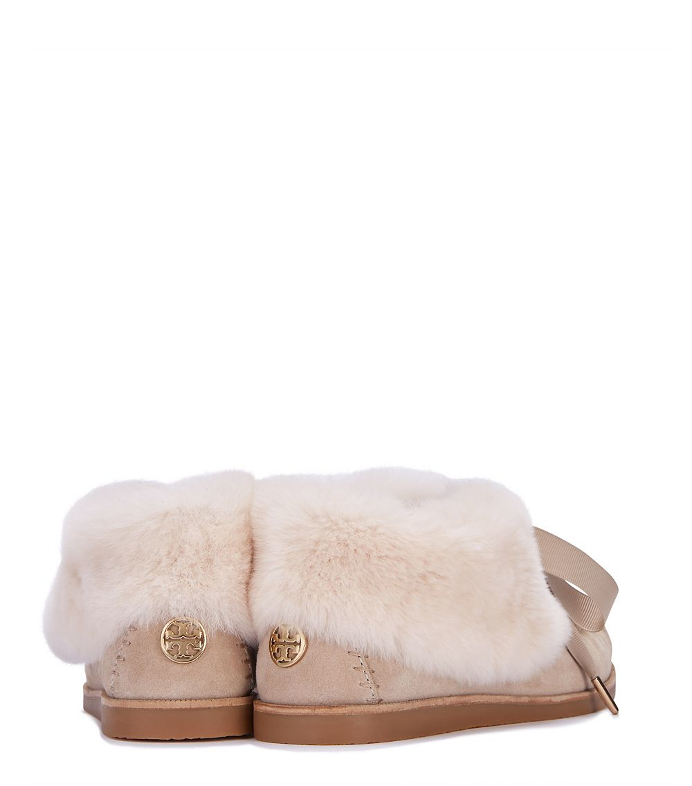 tory burch fur slippers