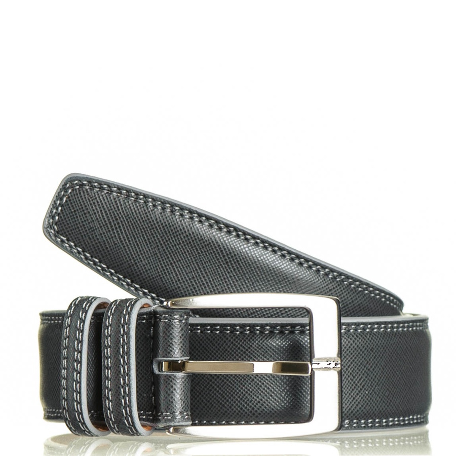 Lyst - Black.Co.Uk Smokey Grey Italian Leather Belt in Gray for Men
