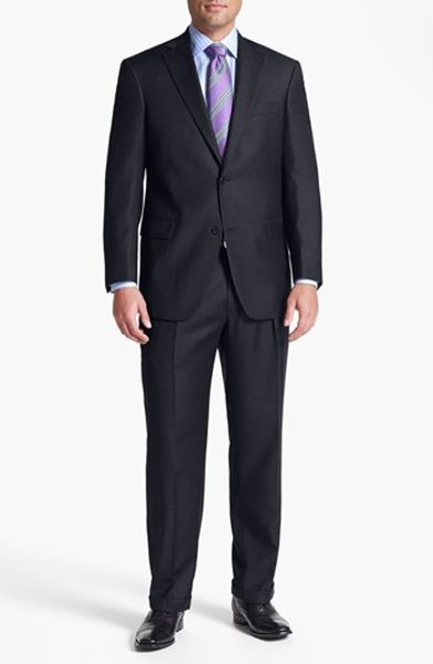 Hart Schaffner Marx 'Chicago' Classic Fit Worsted Wool ...