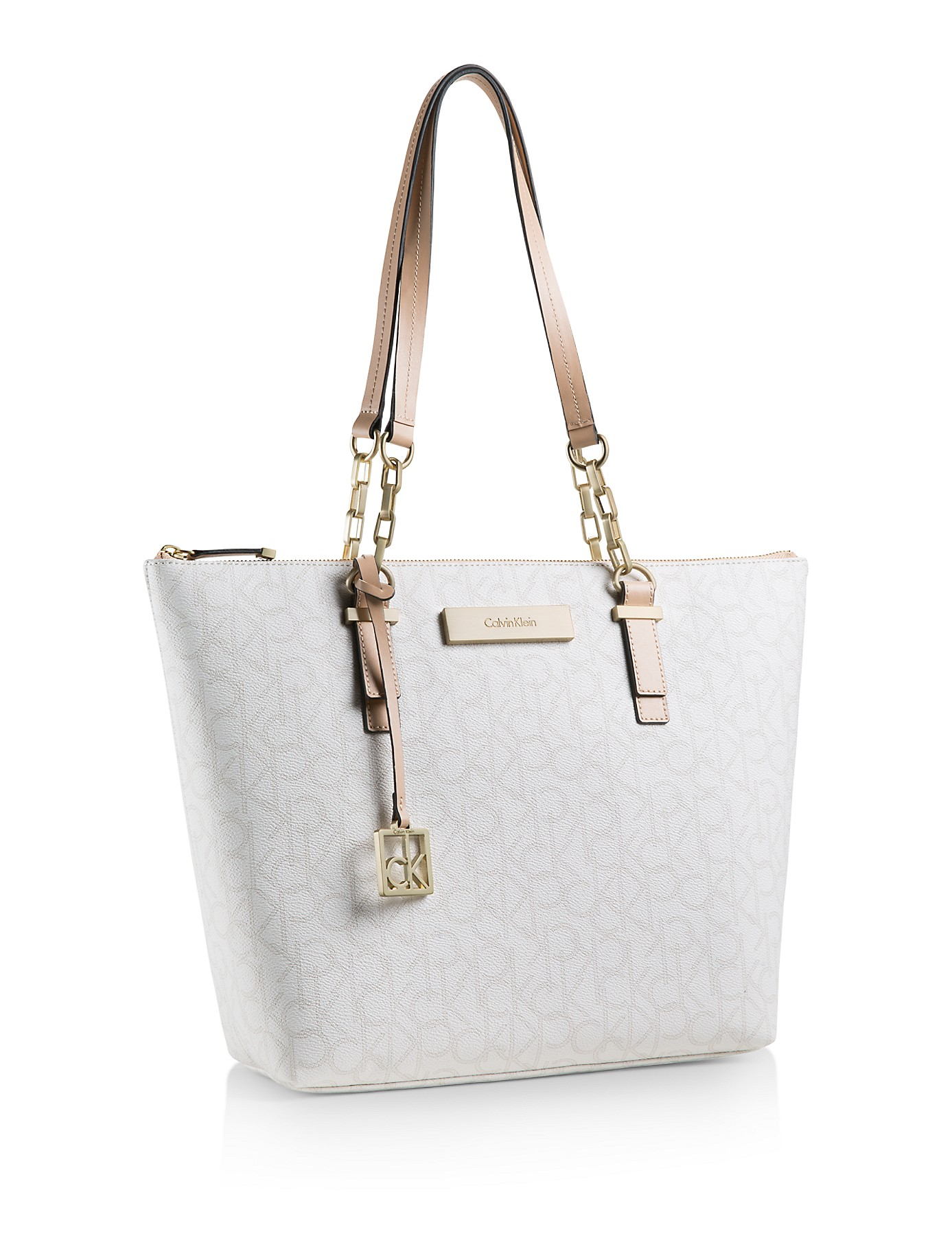 Calvin Klein White Label Jordan Logo Zip Top Tote Bag | Lyst