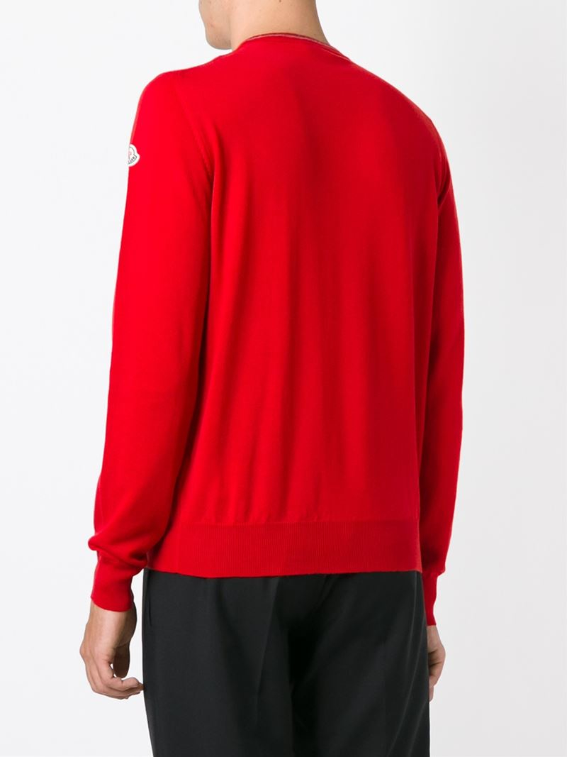 moncler red sweater