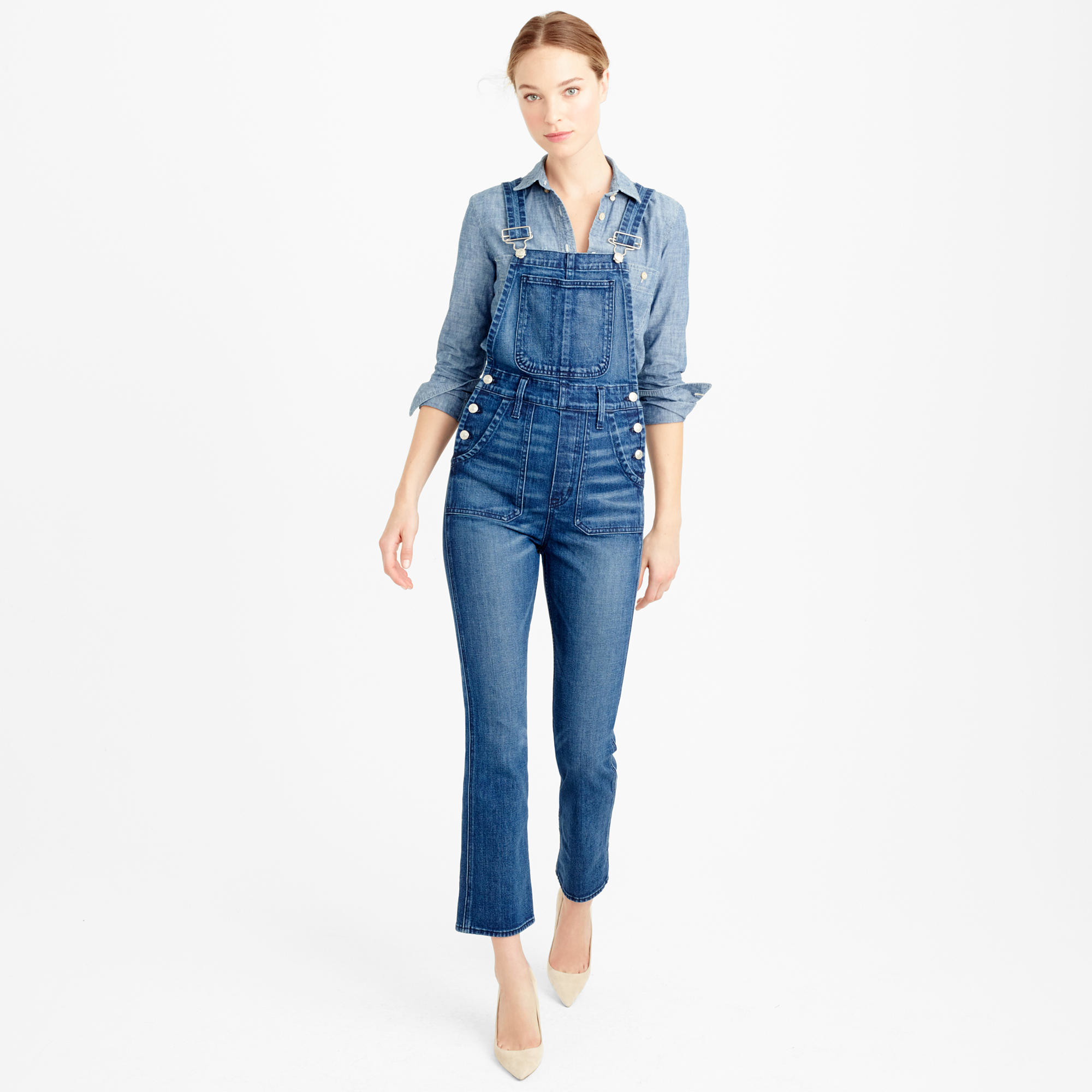 j crew denim jumpsuit