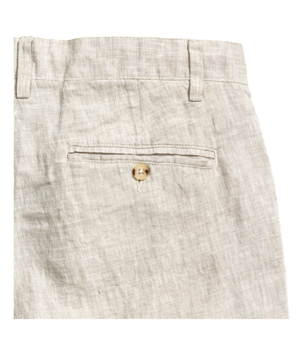 mens linen trousers h&m